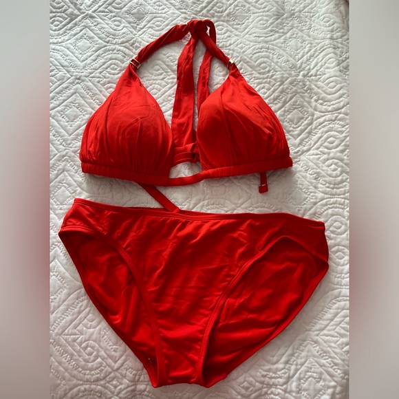 Lauren Ralph Lauren Bathing red suit size S for women’s - Picture 2 of 10